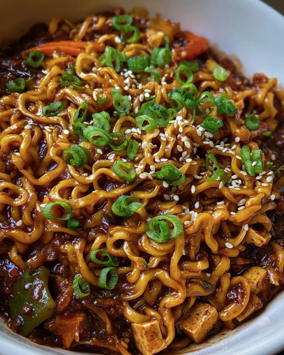 Easy Saucy Ramen Noodles