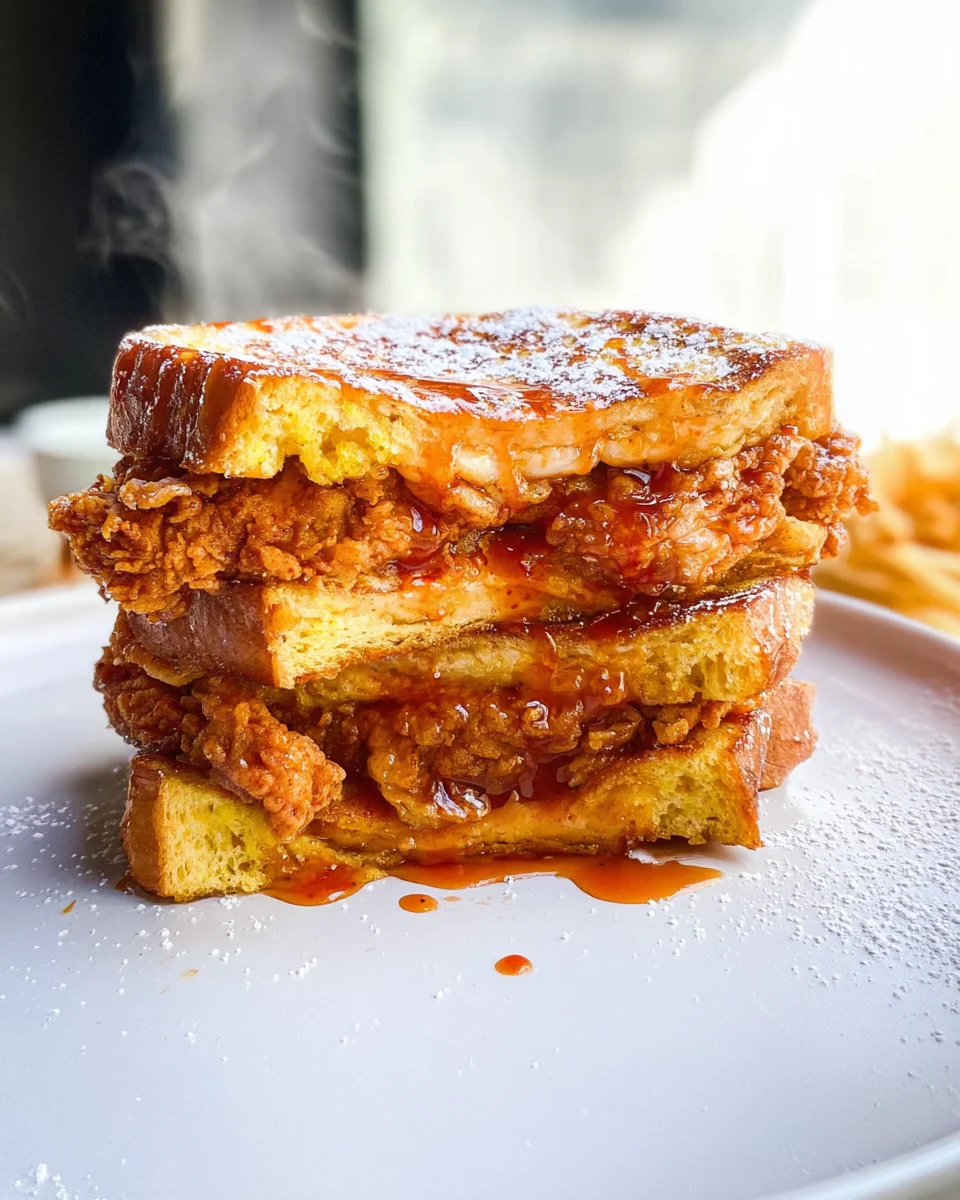 French Toast Fried Chicken Sandwich