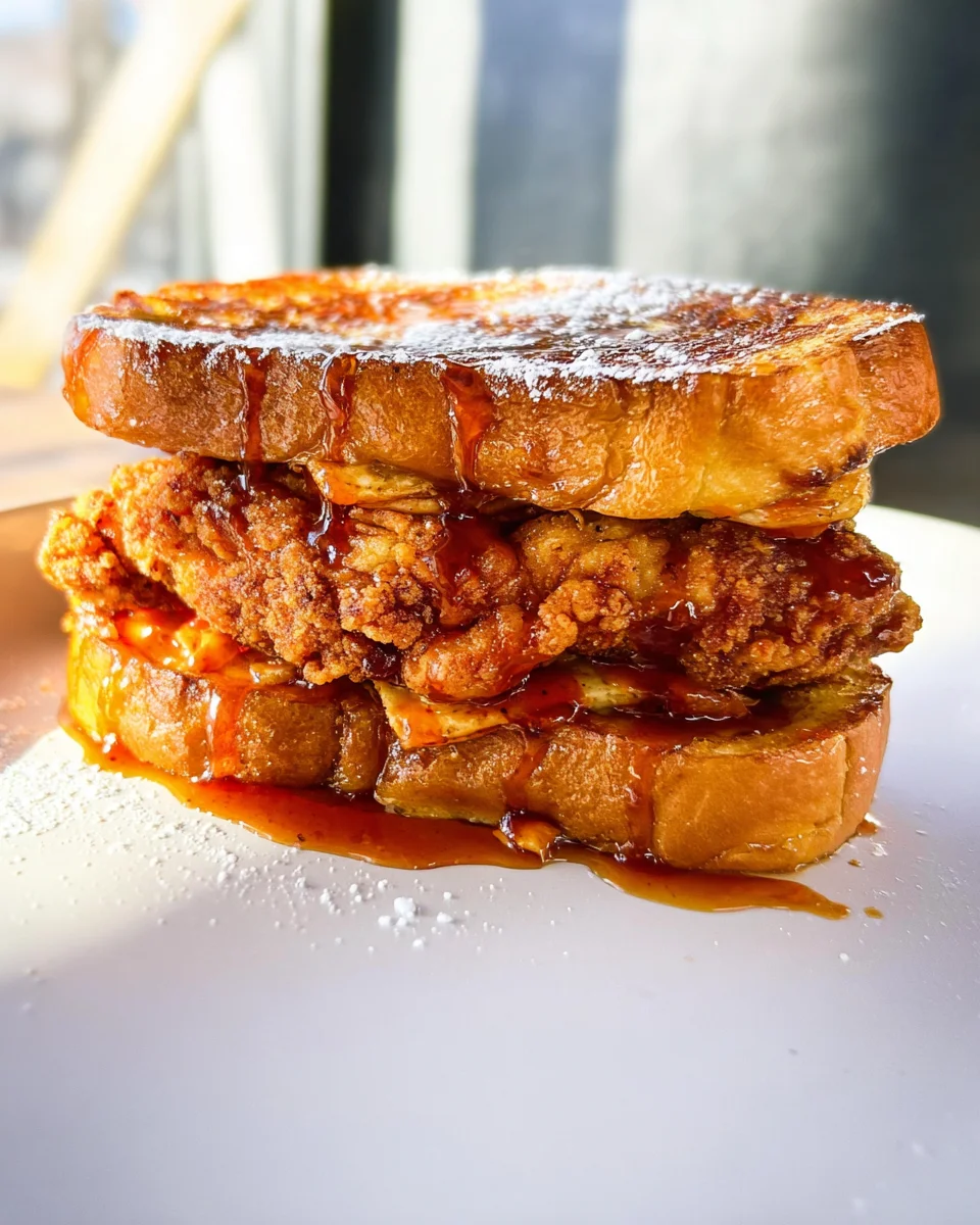 French Toast Fried Chicken Sandwich 35 French