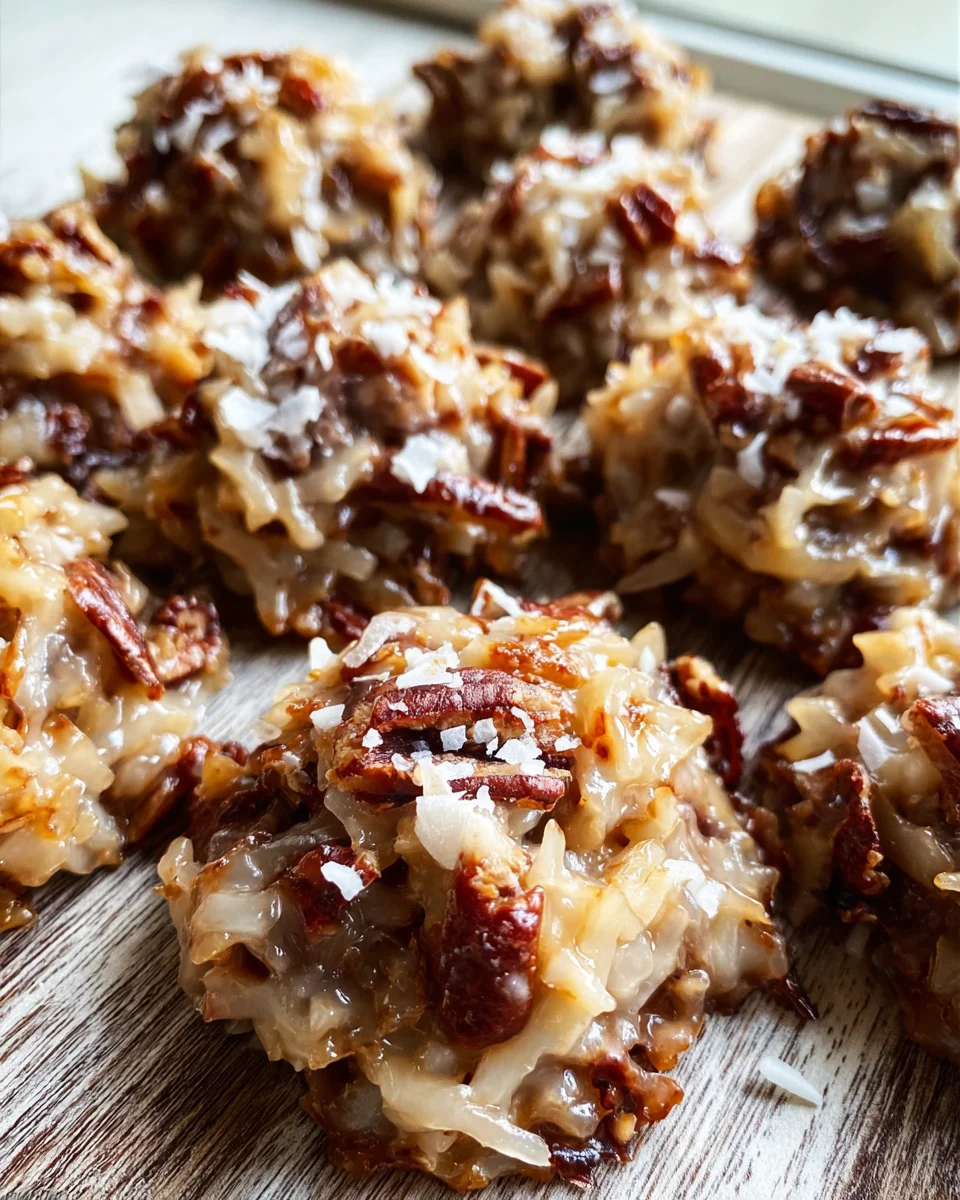 No-Bake Coconut Praline Cookies