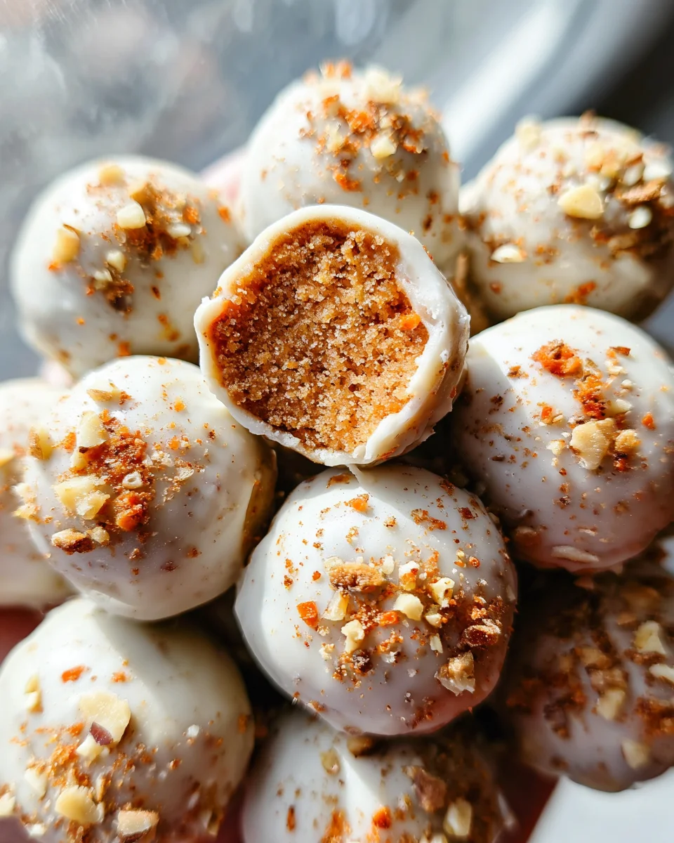 No Bake Carrot Cake Bites