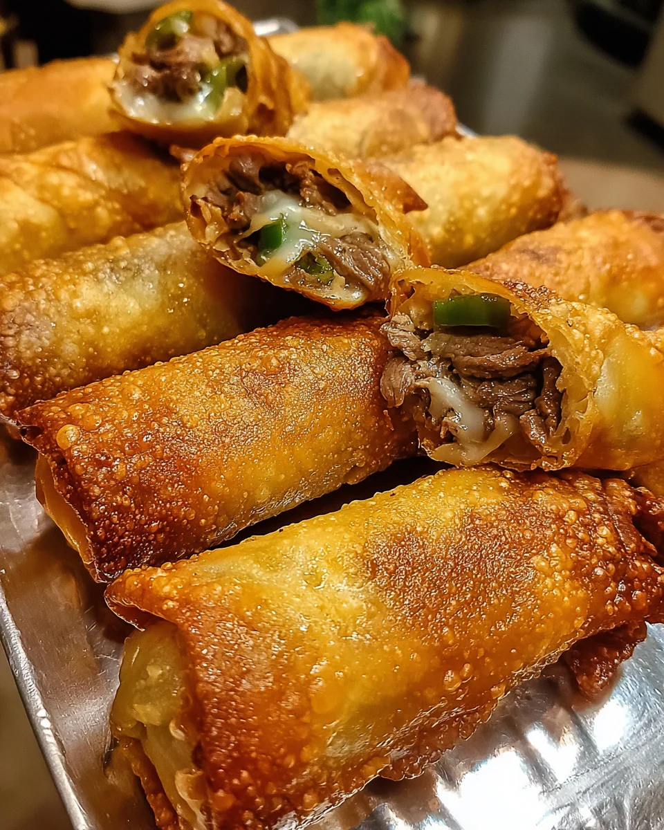 Philly Cheesesteak Egg Roll