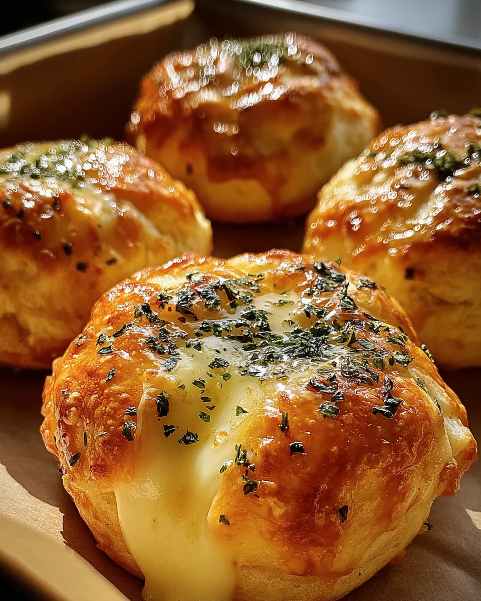 Pillsbury Biscuit Garlic Butter Cheese Bombs