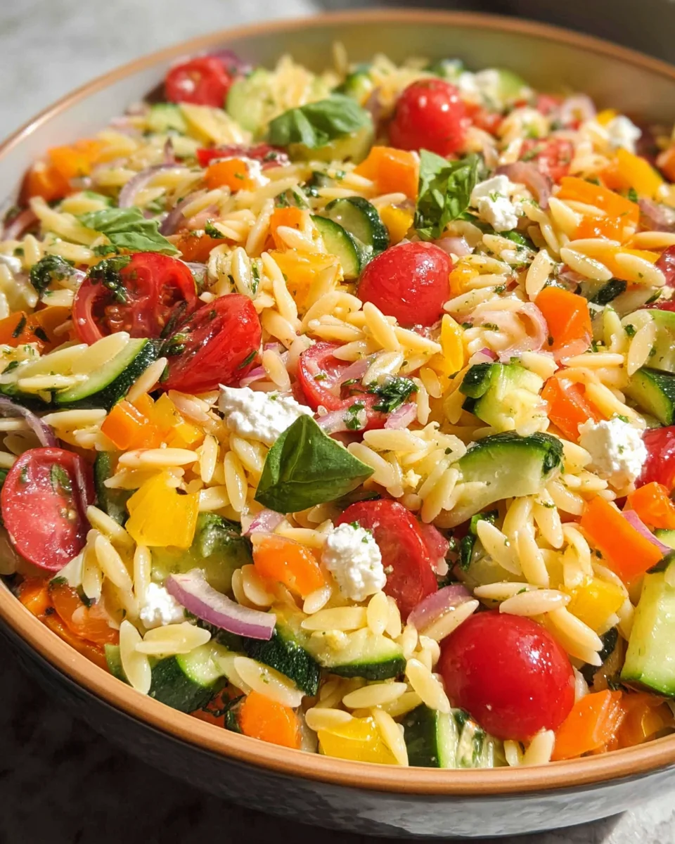 Rainbow Orzo Salad 26 Rainbow
