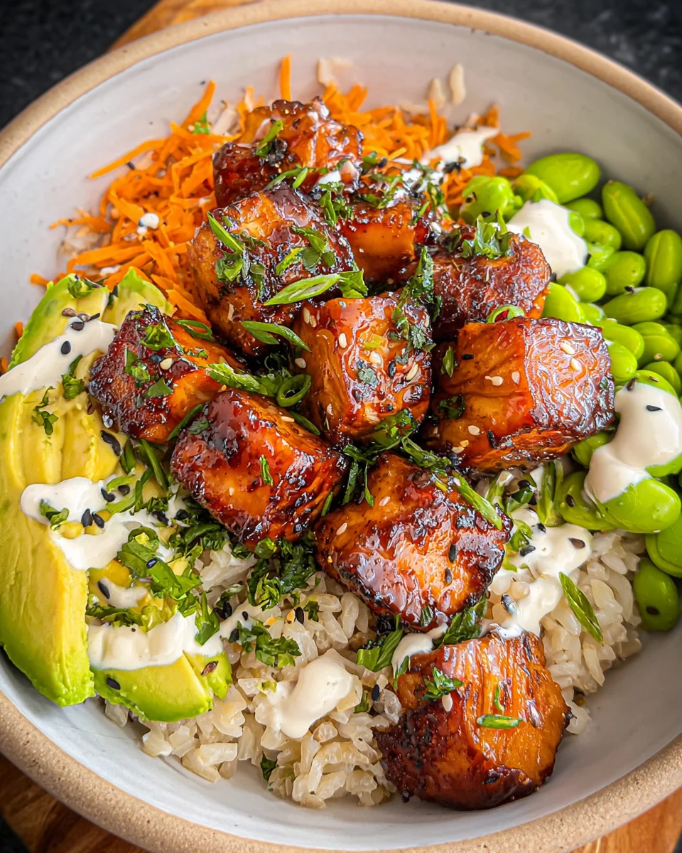 Salmon Teriyaki Bowl
