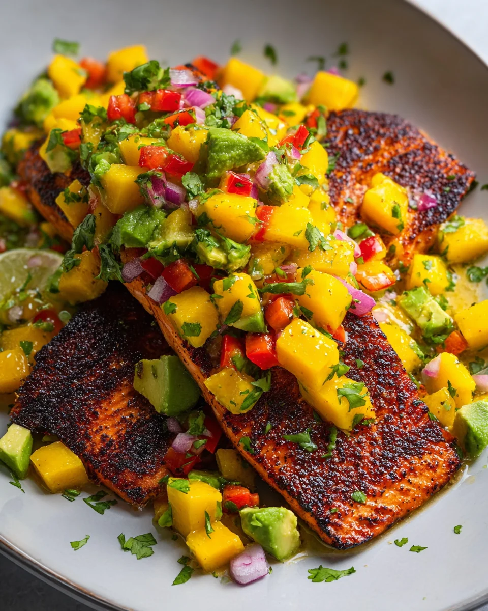 Salmon with Mango Salsa