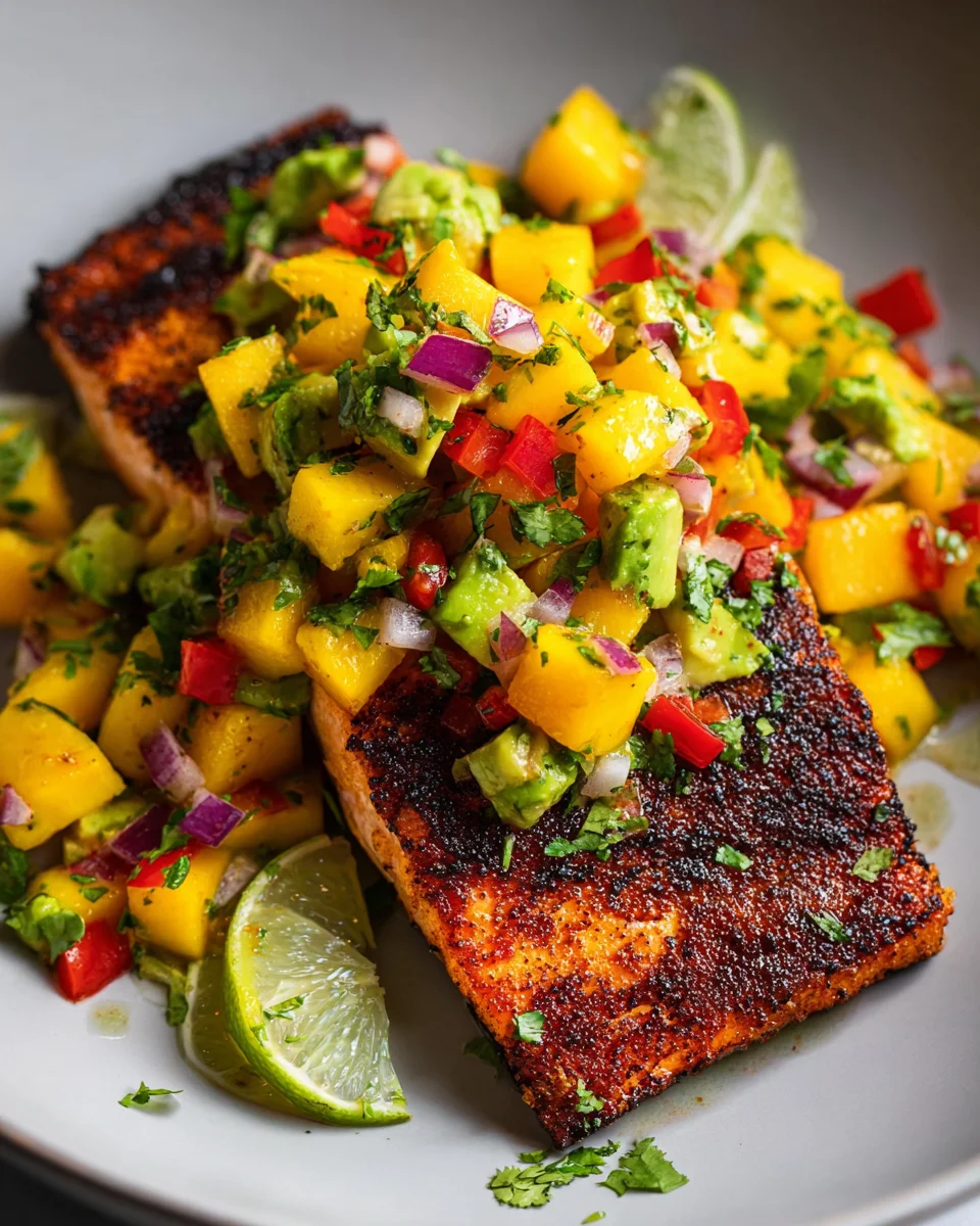 Salmon with Mango Salsa 18 Salmon