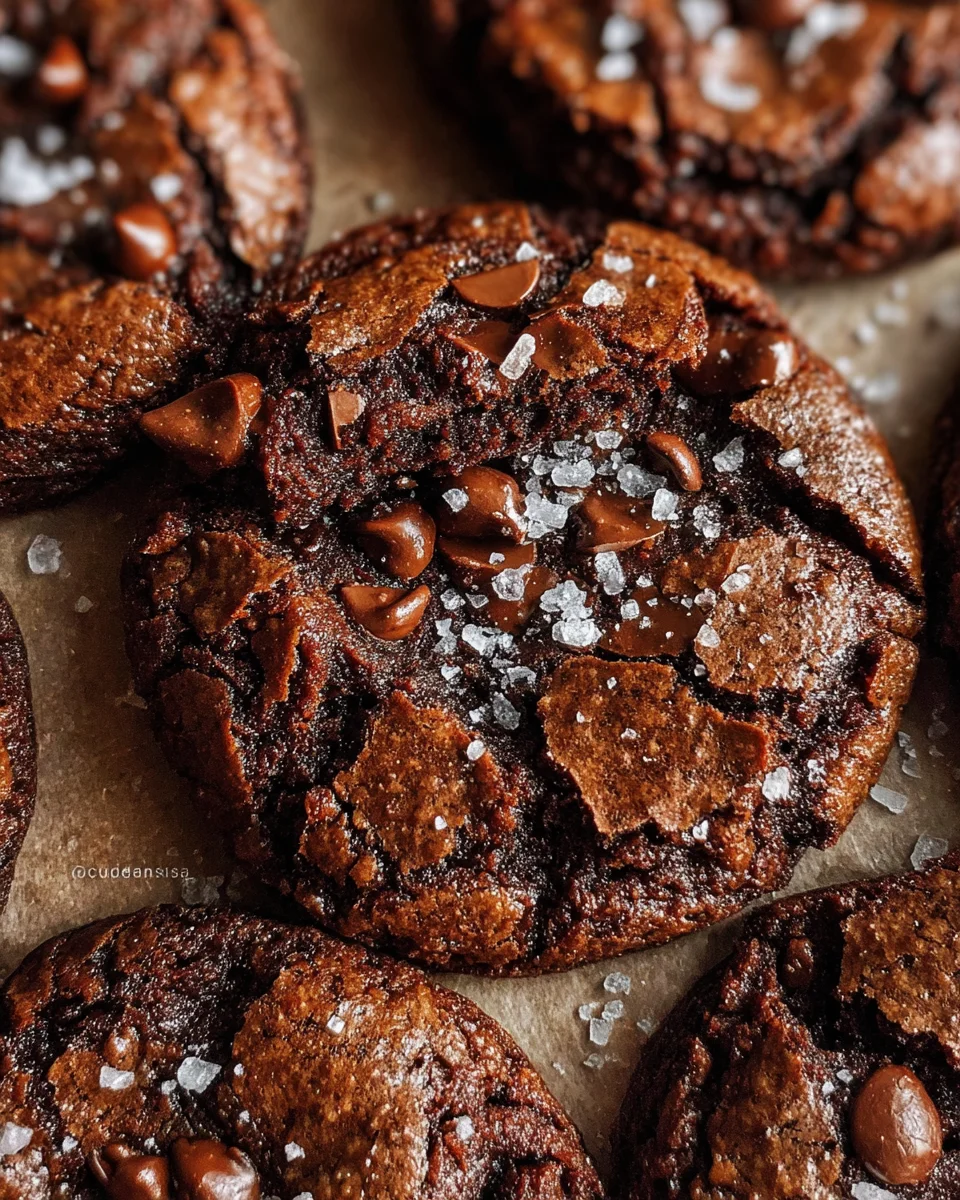 Salted Brownie Cookies
