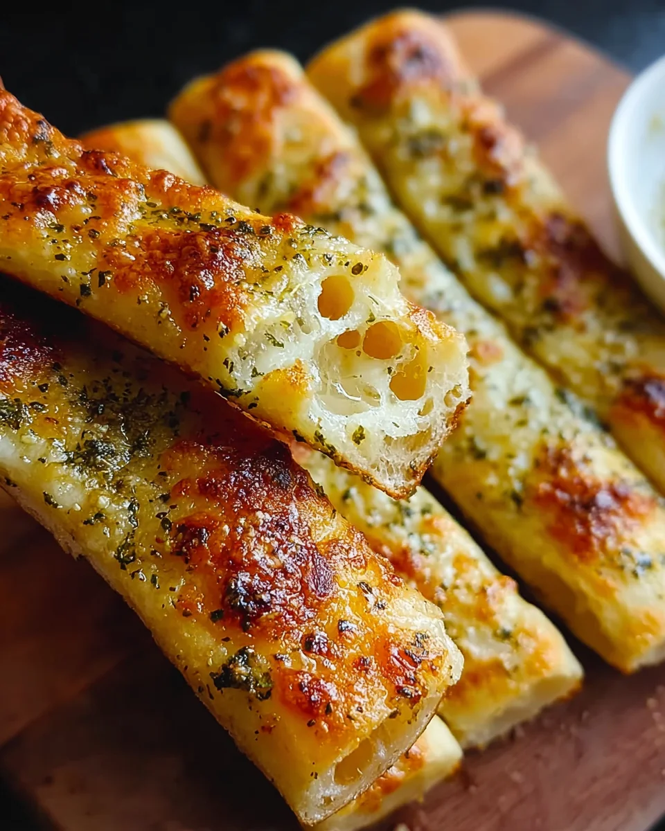 Sourdough Cheesy Breadsticks