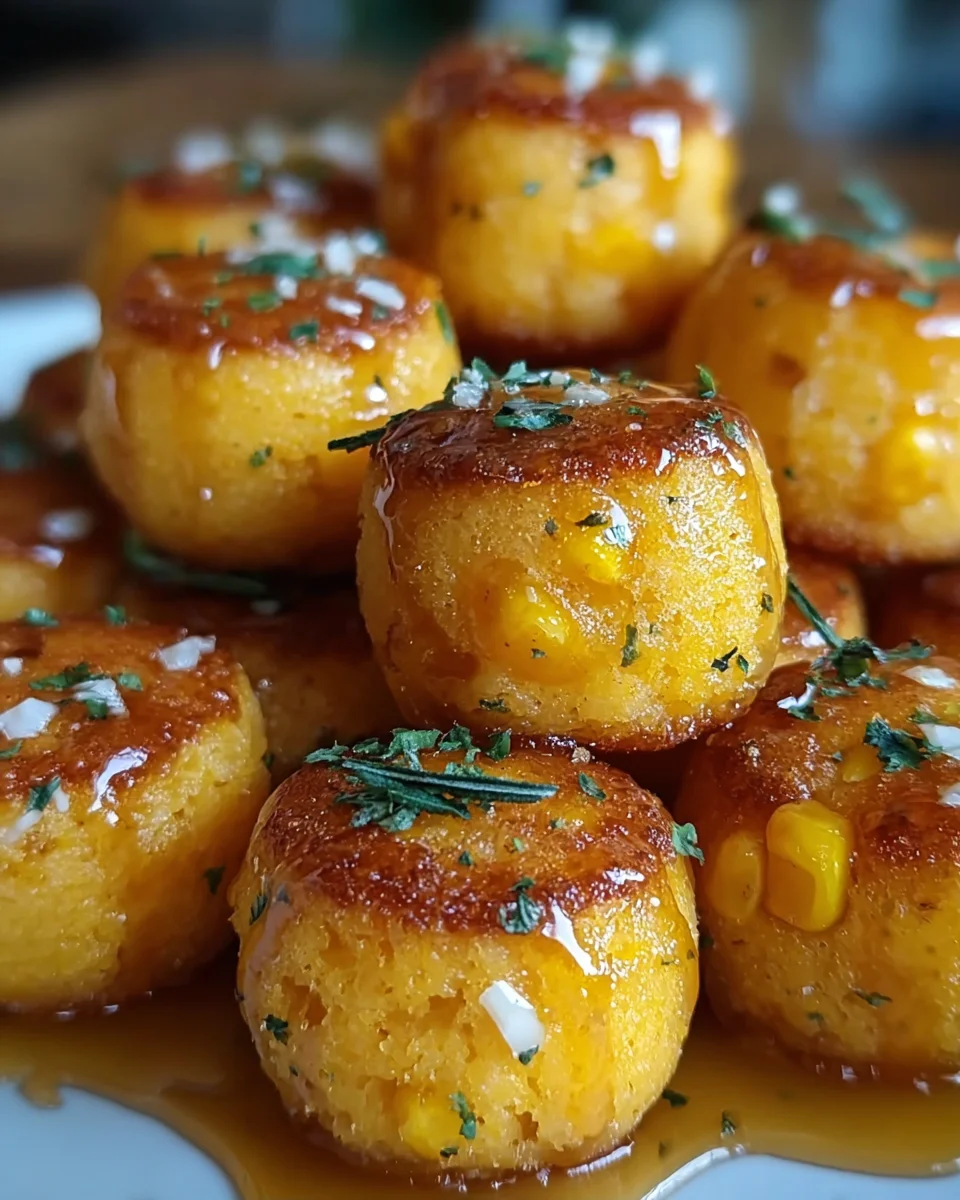 Southern-Style Honey Butter Cornbread Poppers