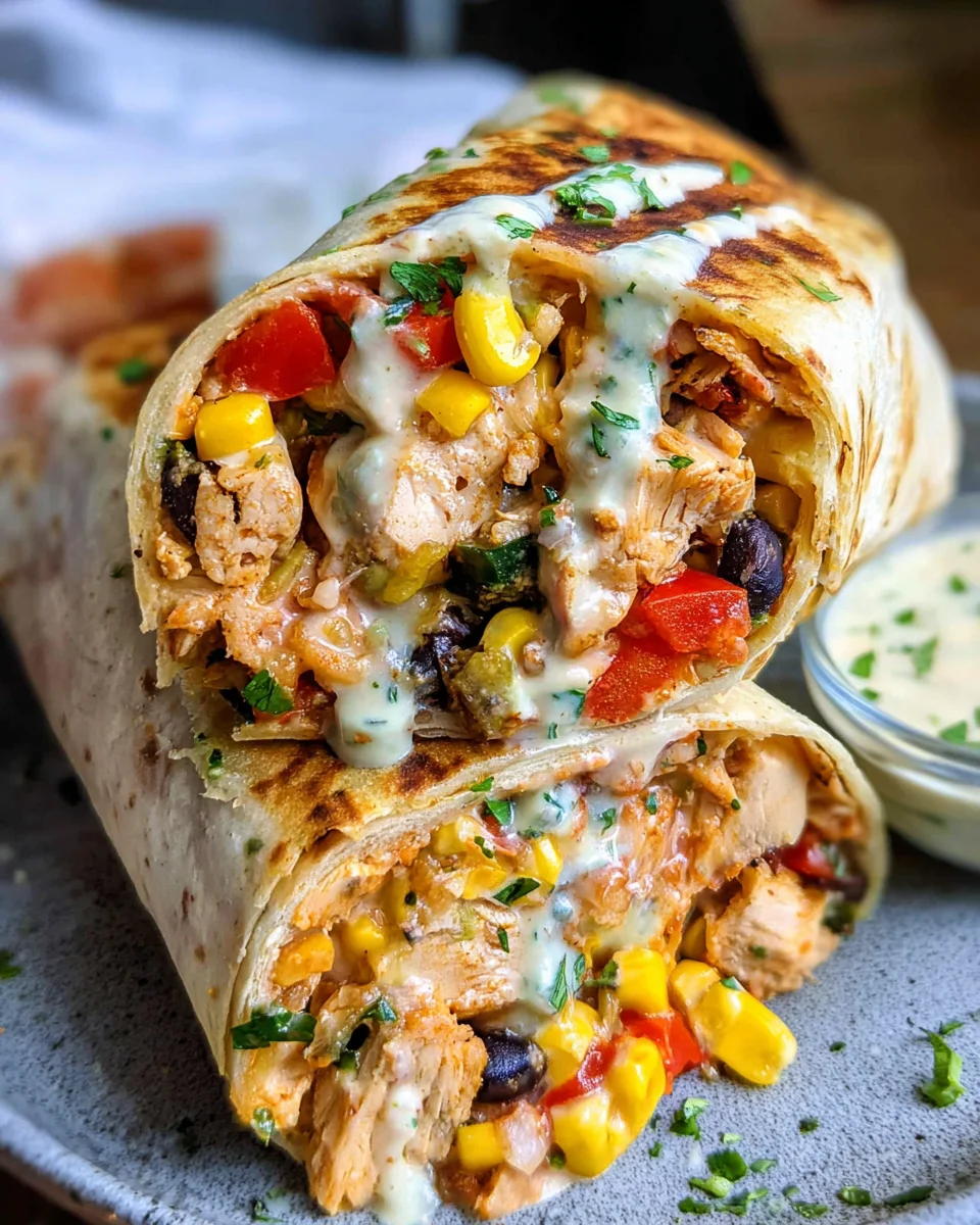 Southwest Chicken Wrap 33 Southwest