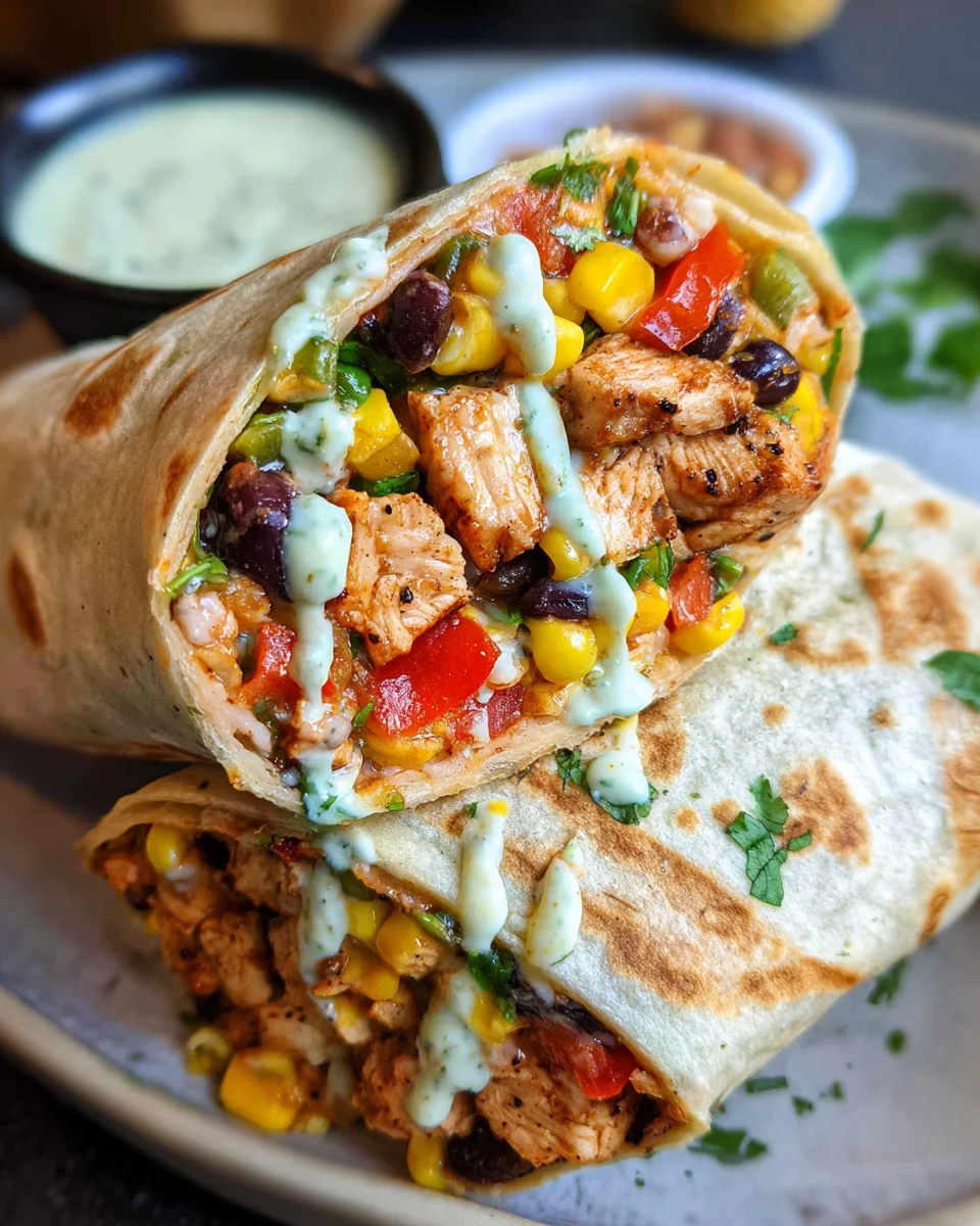 Southwest Chicken Wrap 34 Southwest
