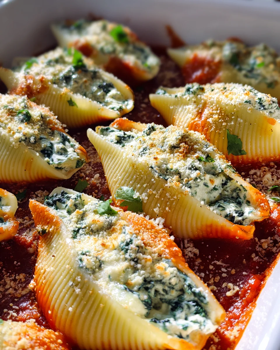 Spinach and Ricotta Stuffed Shells Recipe