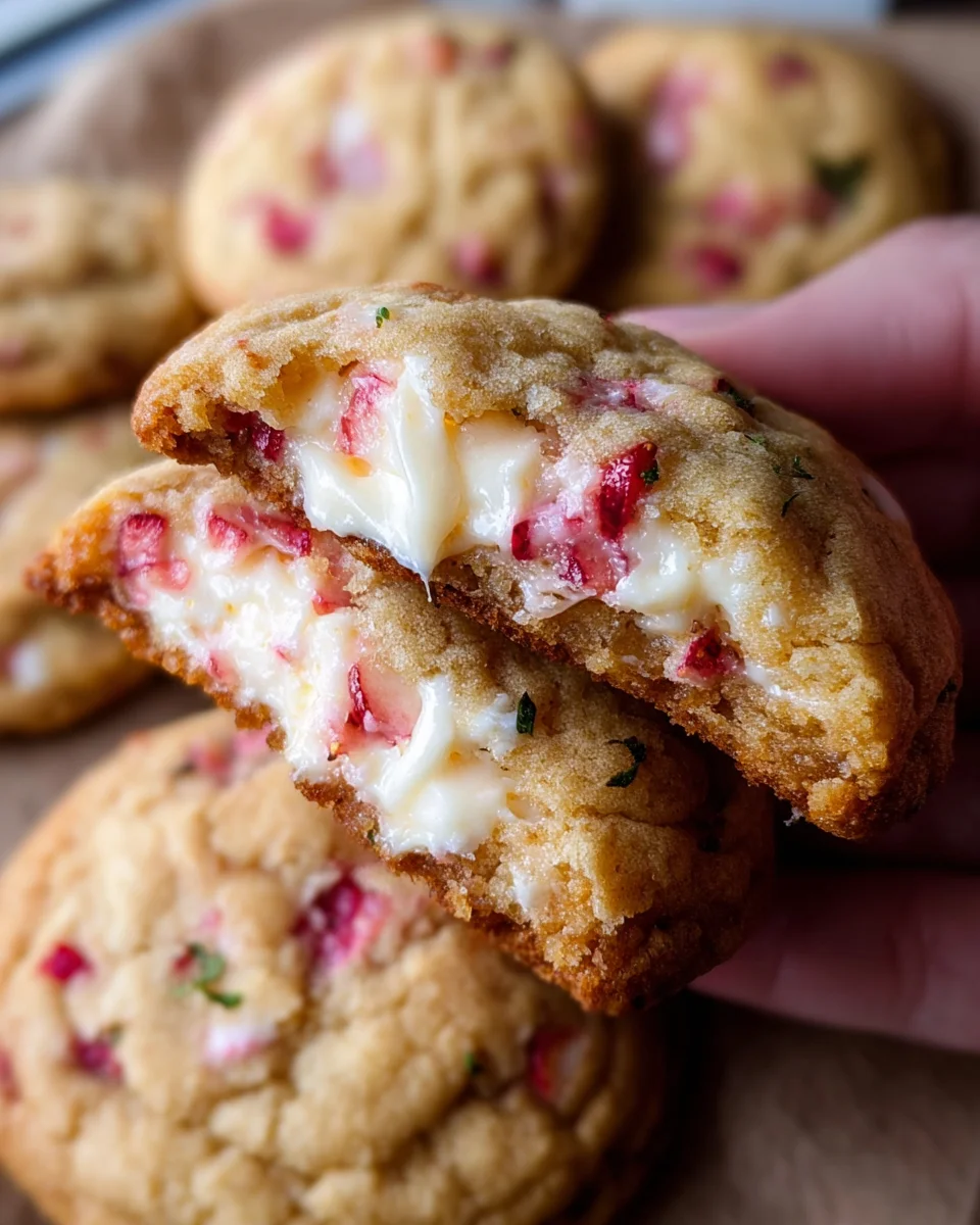 Strawberry Cheesecake Cookies