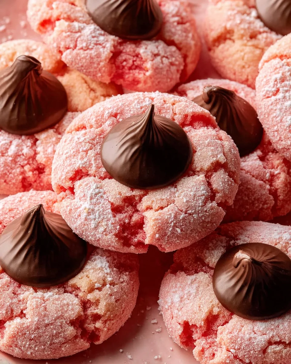 Strawberry Kiss Cookies Recipe