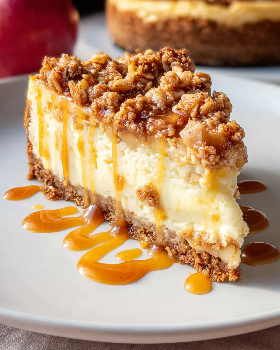 Apple Crisp Cheesecake