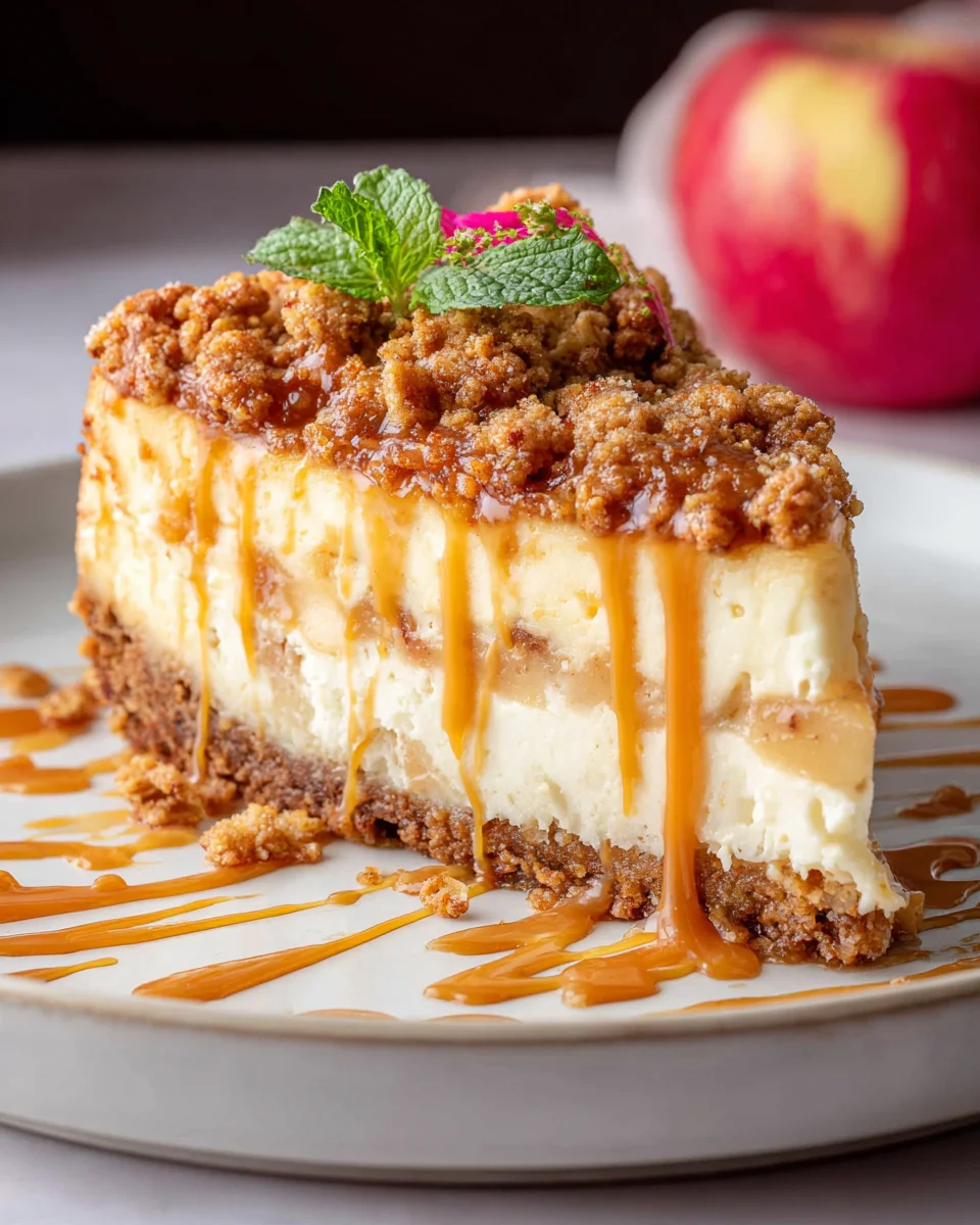 Apple Crisp Cheesecake 35 Apple