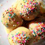 Applesauce Birthday Cake Protein Balls