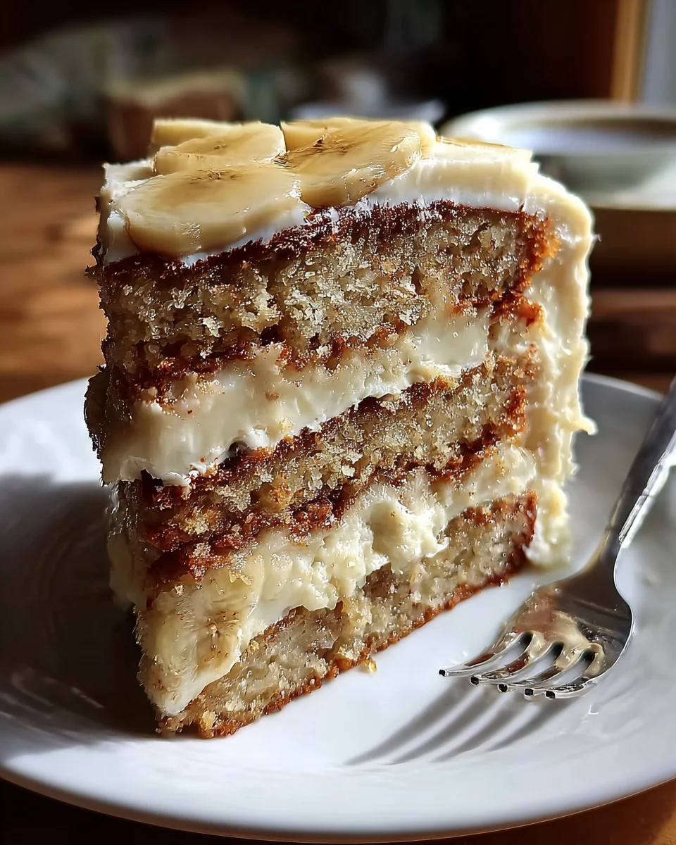Banana Cake with Cream Cheese Frosting