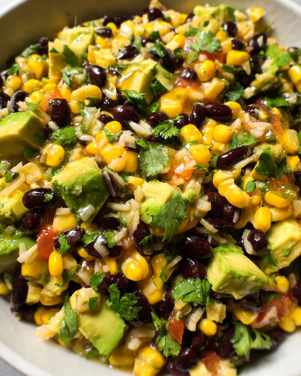 Black Bean Corn Avocado Salad