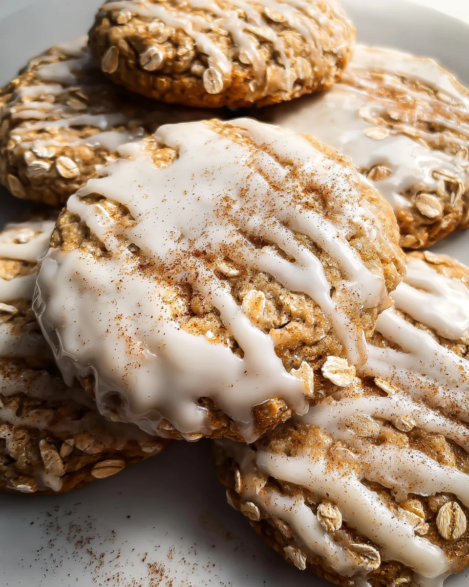 Brown Butter Iced Oatmeal Cookies Recipe