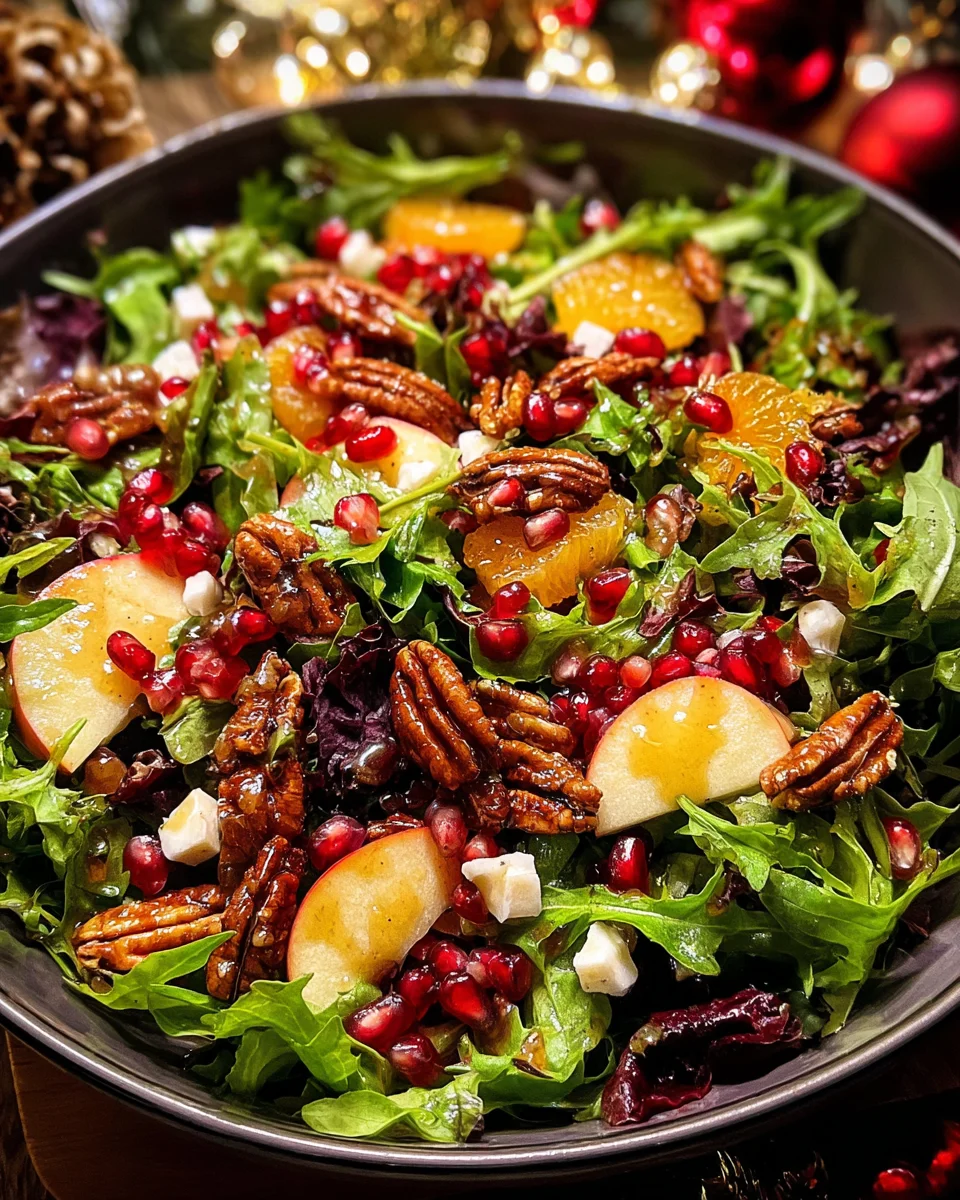 Christmas Salad with Honey Mustard Dressing 16 Christmas