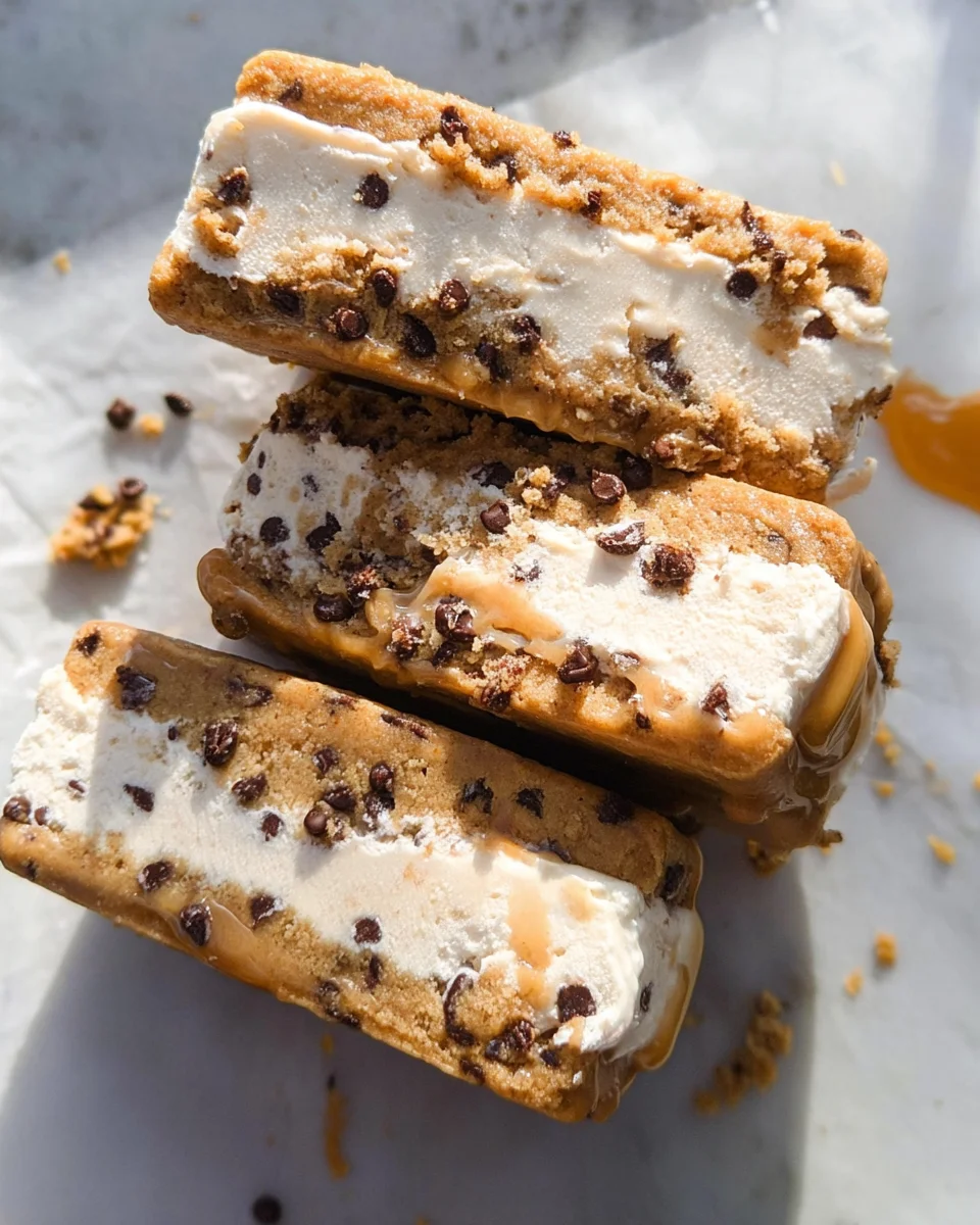 Cookie Dough Vegan Ice Cream Sandwiches (Easy + No-Bake!)