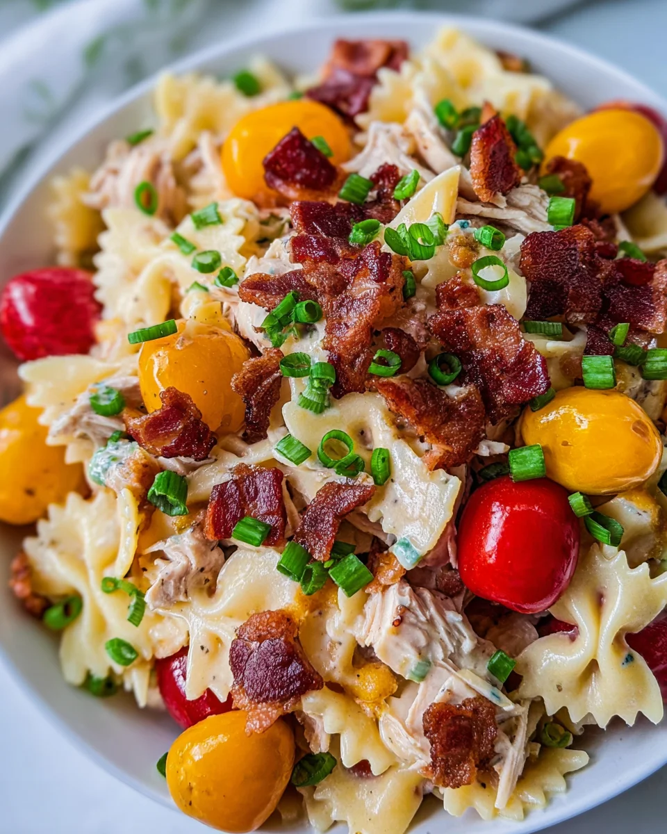 Crack Chicken Pasta Salad