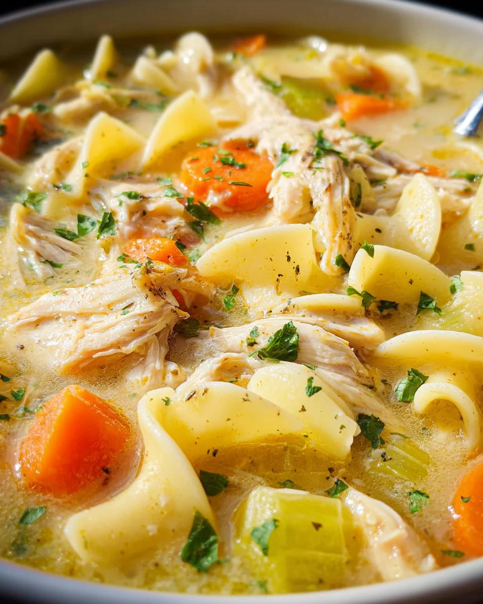 Creamy Chicken Noodle Soup Recipe