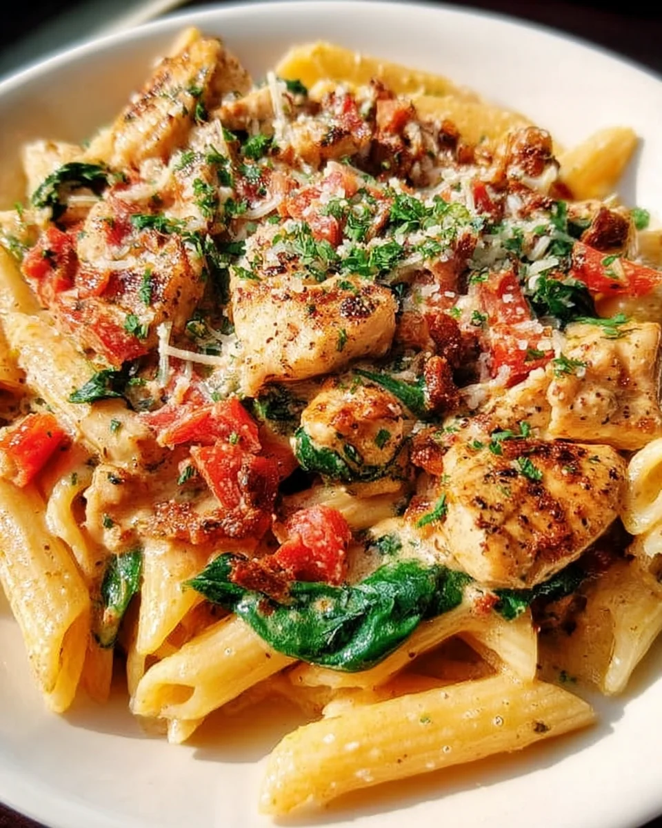 Creamy Chicken Pasta with Bacon