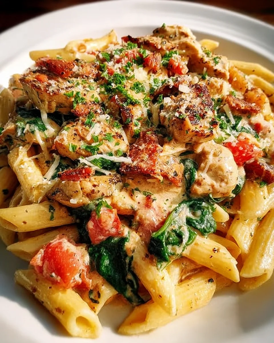 Creamy Chicken Pasta with Bacon 19 Creamy