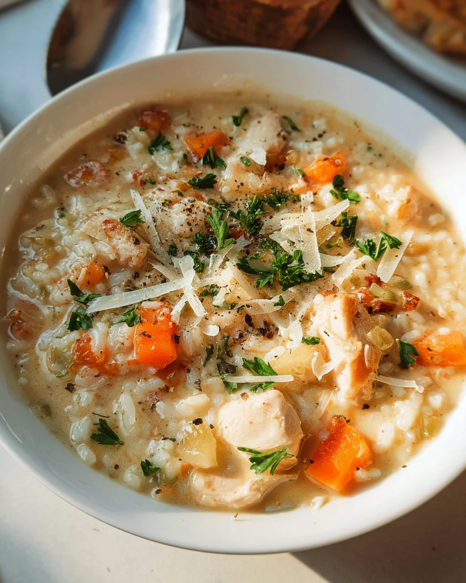 Creamy Chicken and Rice Soup