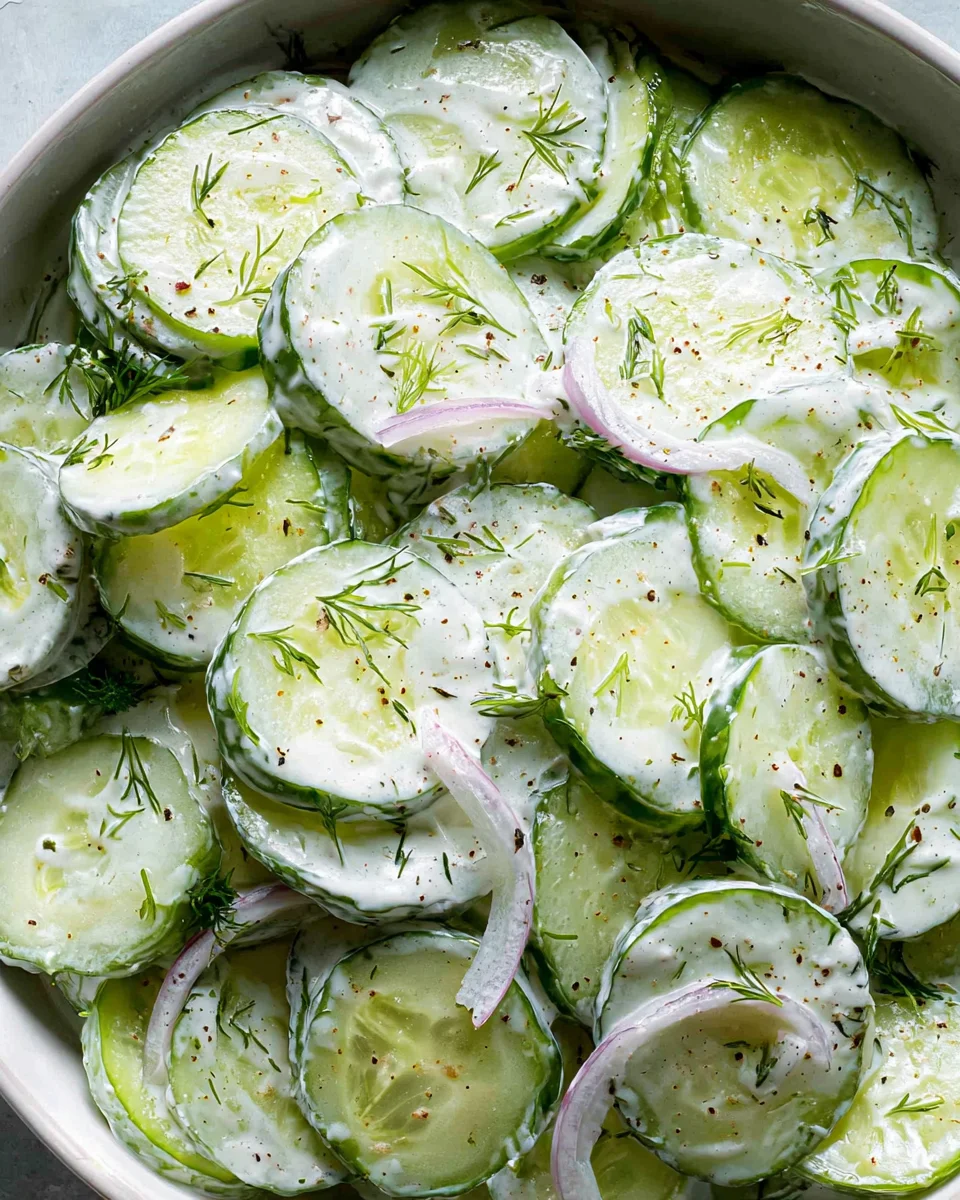 Creamy Cucumber Salad