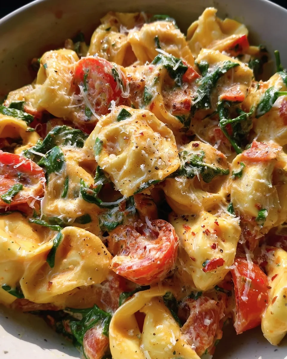 Creamy Tortellini with Tomatoes 22 Creamy