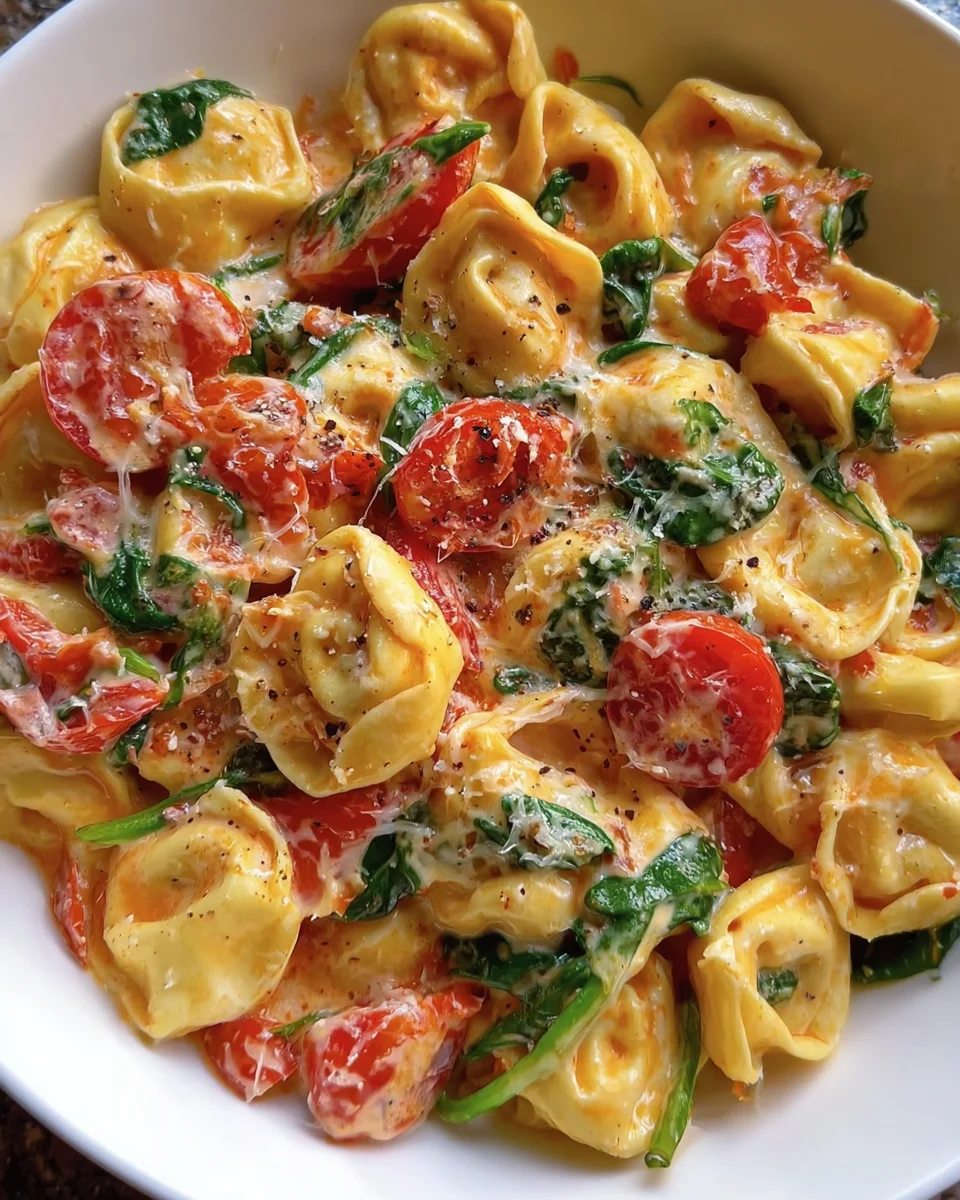 Creamy Tortellini with Tomatoes 23 Creamy