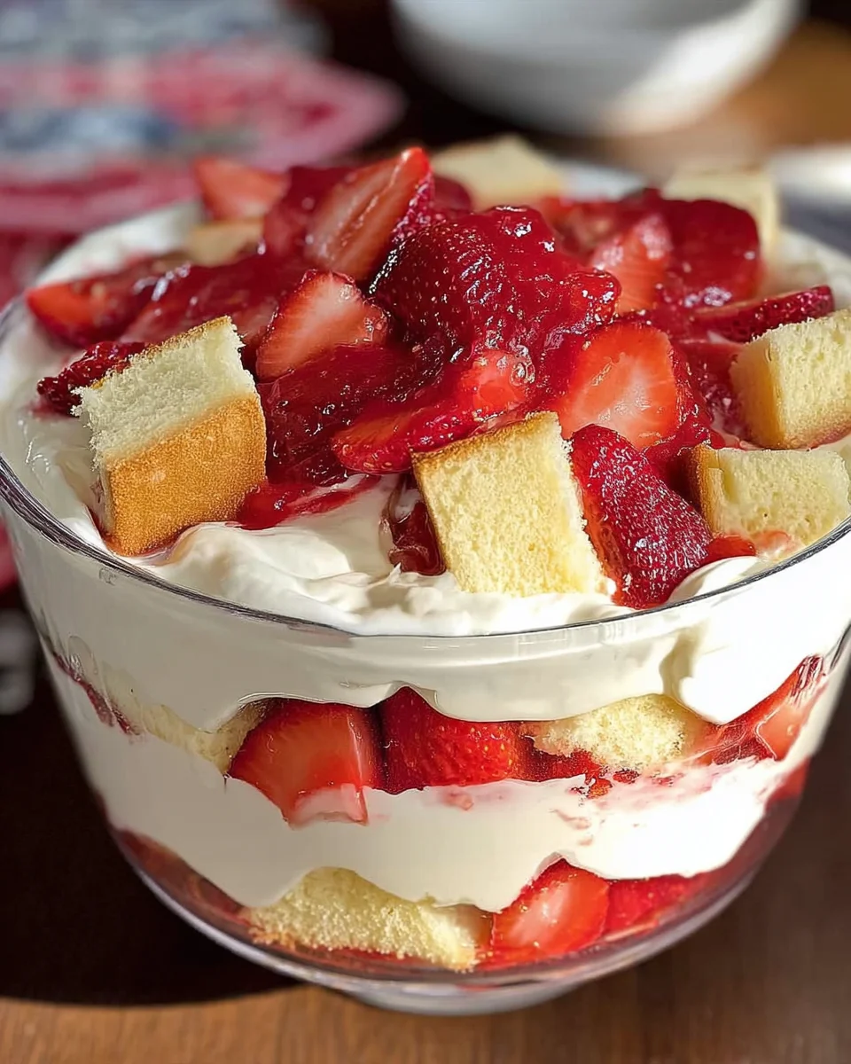 Easy Strawberry Trifle with Pound Cake 16 Easy
