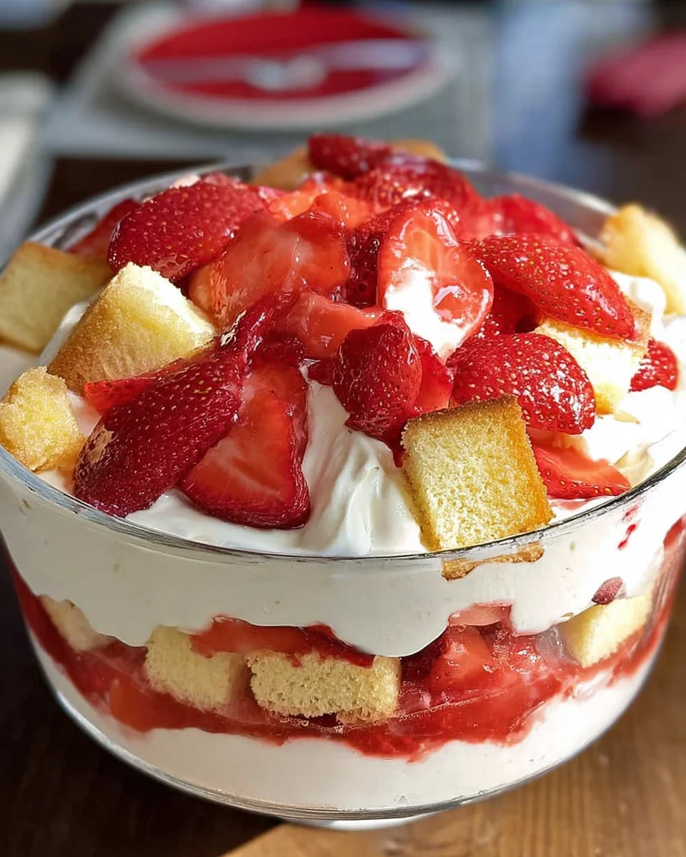 Easy Strawberry Trifle with Pound Cake 17 Easy