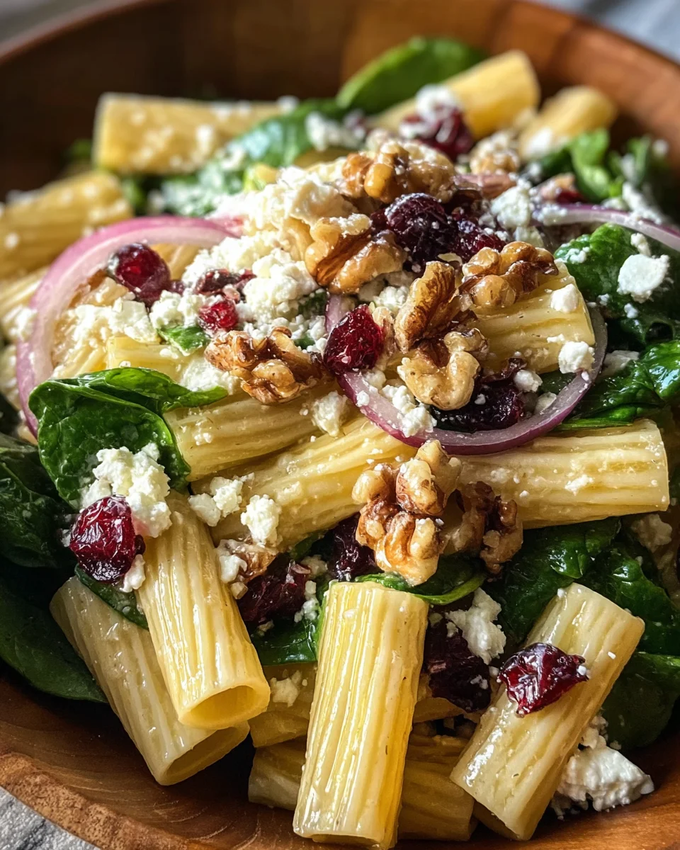 Feta & Cranberry Rigatoni Salad with Lemon Vinaigrette 21 Feta