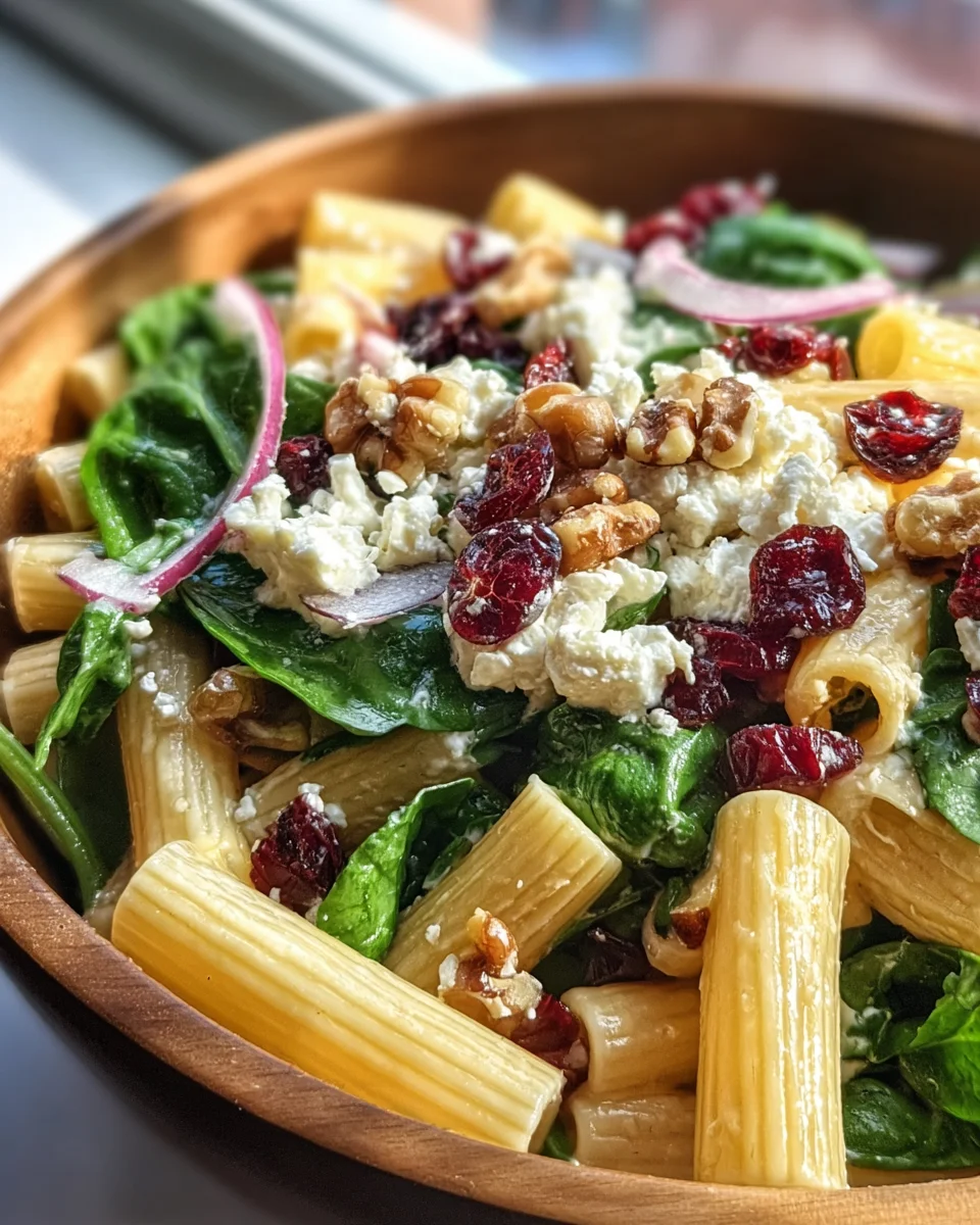Feta & Cranberry Rigatoni Salad with Lemon Vinaigrette 22 Feta
