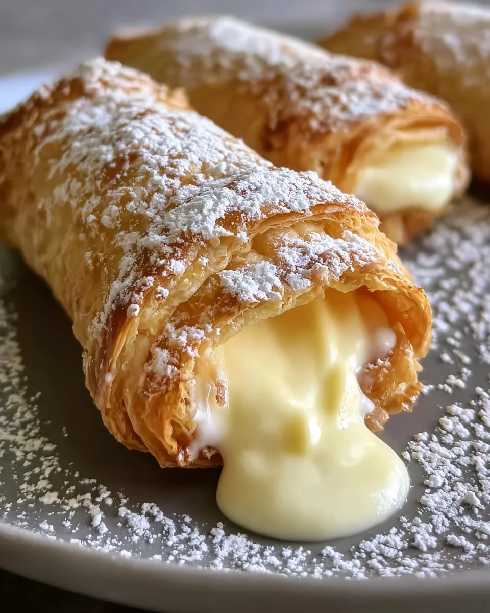 Italian Cream Stuffed Cannoncini
