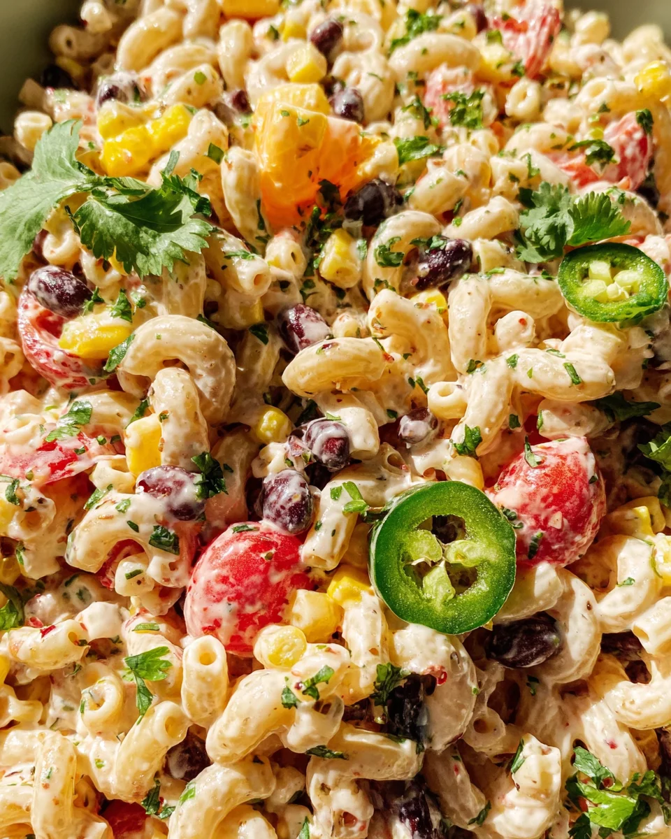 Mexican Macaroni Salad Recipe