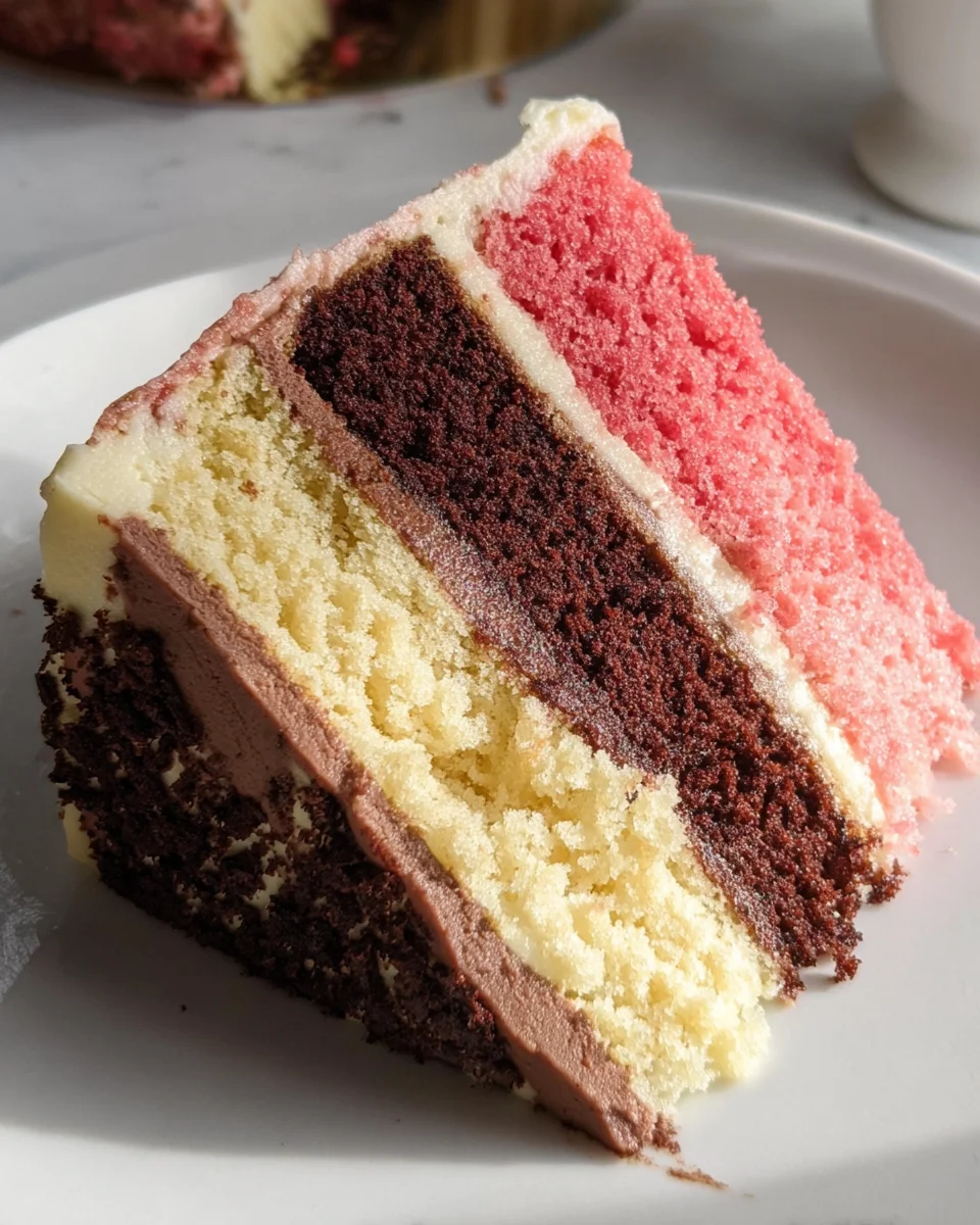Neapolitan Layer Cake