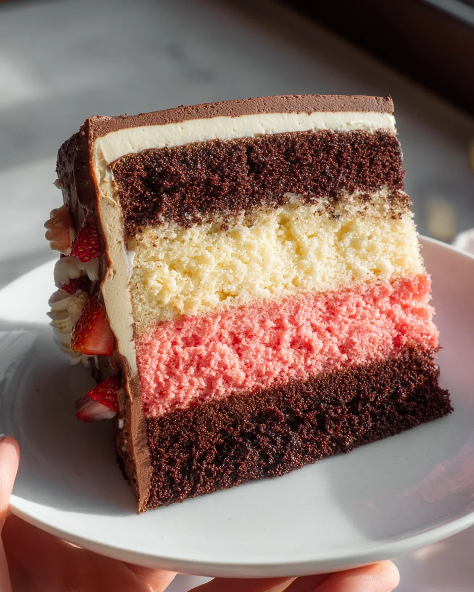 Neapolitan Layer Cake 14 Neapolitan