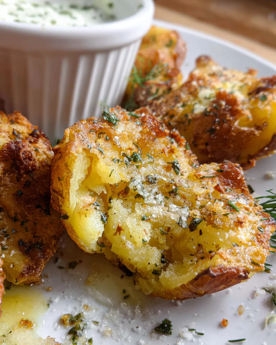 Parmesan Smashed Potatoes 18 Parmesan