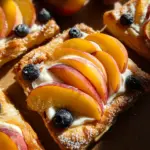 Peaches and Cream Puff Pastry Tart