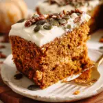 Pumpkin Spice Cake with Brown Sugar Cream Cheese Frosting