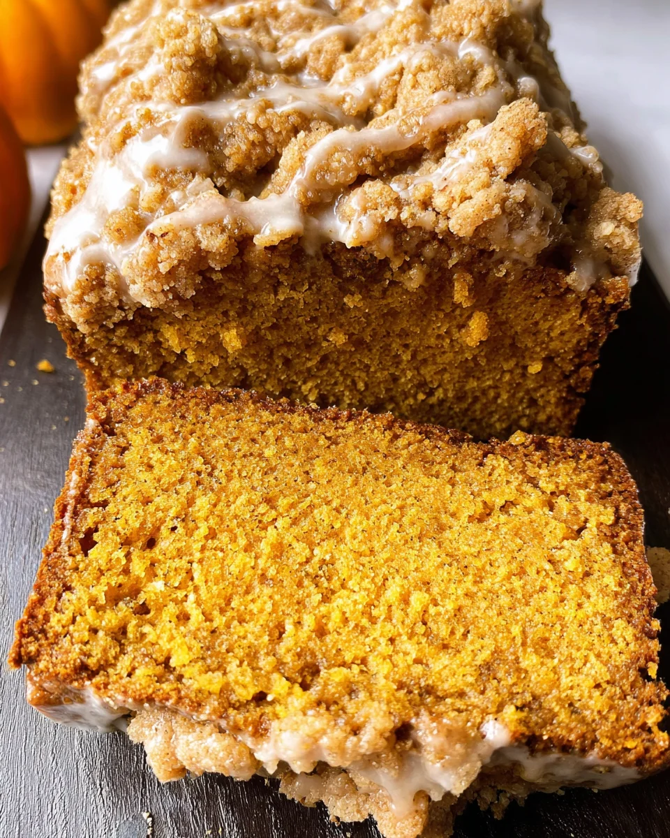 Pumpkin Streusel Bread