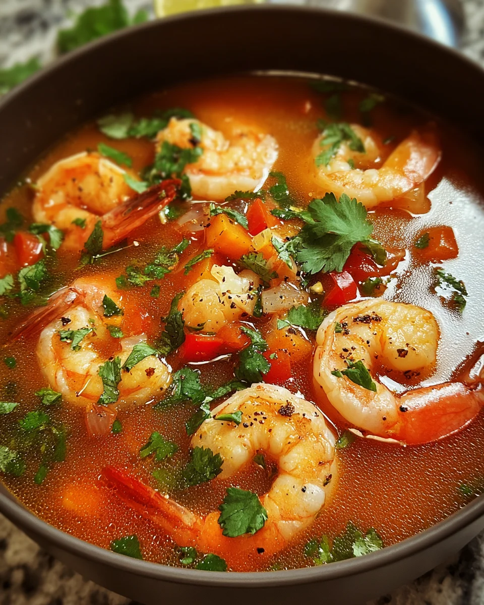 Quick and Spicy Shrimp Soup