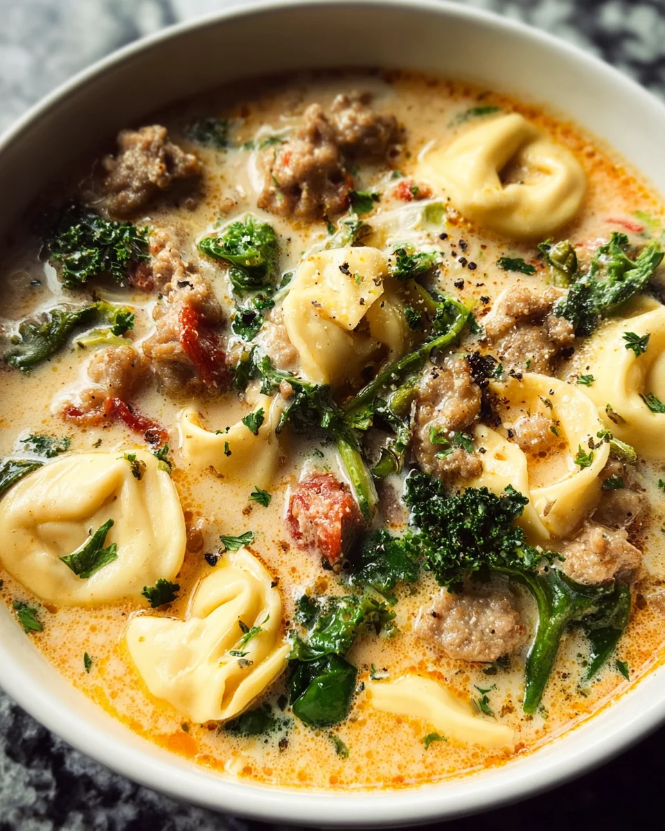 Sausage Tortellini Soup