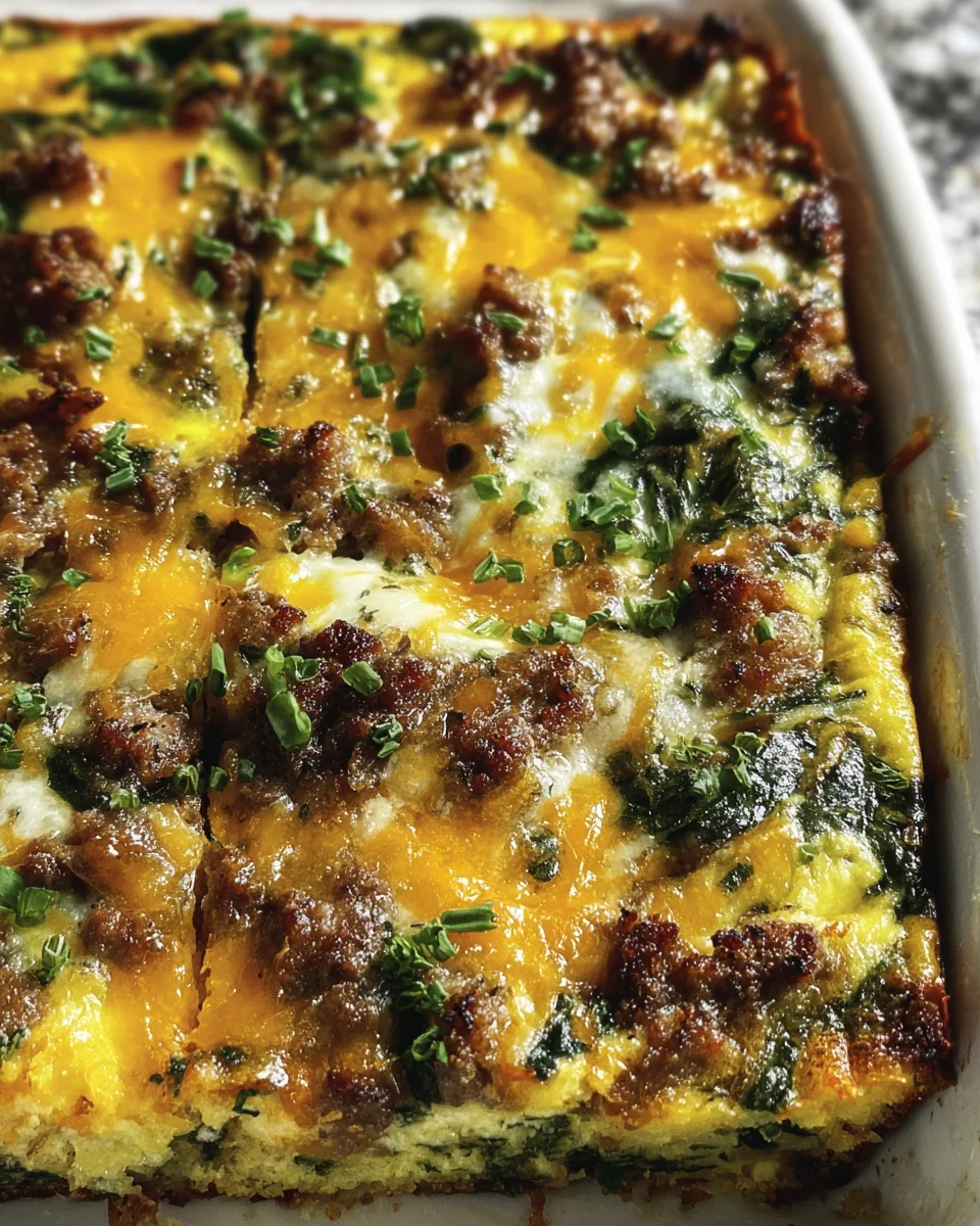Sausage & Egg Keto Breakfast Casserole